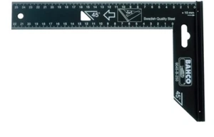 BAHCO 9045-B-250 Acciaio Svedese 250mm (10") Acciaio di Precisione 45&90 Gradi Quadrato - Foto 1 di 2