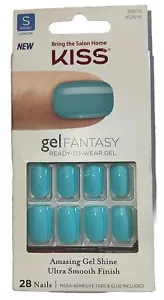 KISS Gel Fantasy 28 Ready To Wear Nails Short #60678 BOOKWORM (New/Discontinued) - Picture 1 of 9