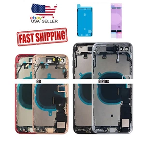 Quality Replacement Glass Back Housing Battery Cover Frame For iPhone 8/ 8 Plus - Picture 1 of 1