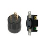 Twist Lock Electrical Plug Receptacle Set, NEA L6-30P L6-30R 30A 250V