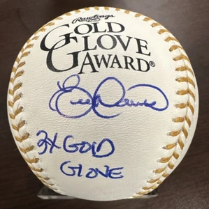 Eric Davis Cincinnati Reds signed Gold Glove baseball 3x Gold Glove inscription - Picture 1 of 7