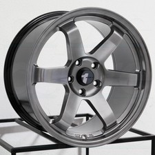 18x9.5 AVID1 AV06 5x114.3 38 Hyper Black Wheels Rims Set(4) 73.1
