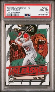 *PSA 10* Mike Trout 2021 Donruss Optik - entfesselt - Los Angeles Angels - Bild 1 von 10