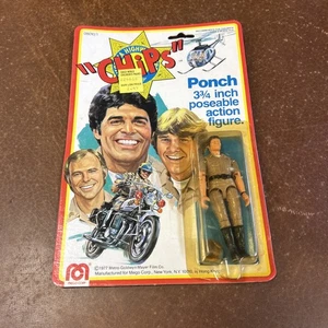 NOS Mego Chips Ponch 3-3/4" Poseable Action Figure 1977 MOC Sealed Erik Estrada - Picture 1 of 12