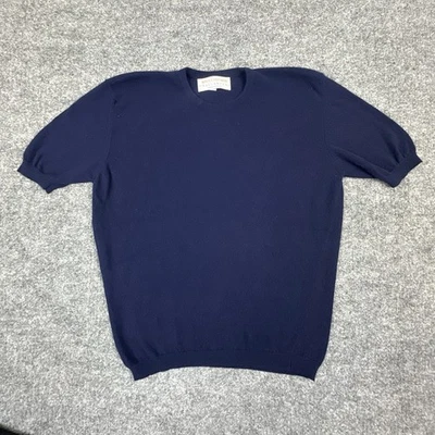 Suéter de cachemir Maus & Hoffman Ballantyne para mujer M azul manga corta Escocia Foto 1 de 4