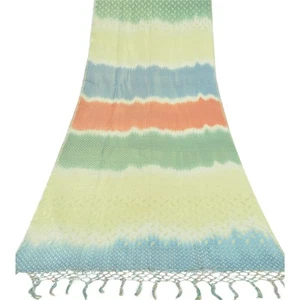 Sanskriti Vintage Indian Dupatta Long Stole Blend Silk Woven Premium Scarves - Picture 1 of 11