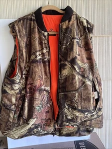 Red Head Hunting Camouflage Reversible Vest Mens XL Full Zipper. - Picture 1 of 17