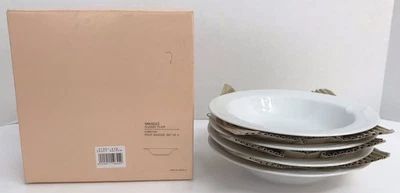 Mikasa Classic Flair Calla Lily White Fruit/Dessert Bowls 7 1/4" (Set Of 4) NEW - Image 1 of 4