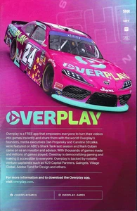 Postal de la serie NASCAR XFINITY #24 Kaz Grala "Overplay Chicago" 2025 - Imagen 1 de 1