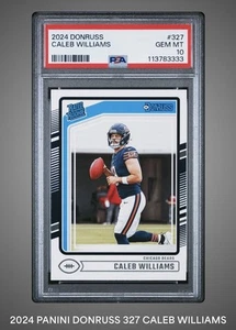 2024 Panini Donruss Football Caleb Williams #327 Rated Rookie RC PSA 10 💎 - Bild 1 von 4