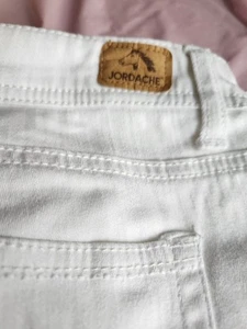 Vintage Jordache Jeans 90s Women’s 14 High Waisted Tapered Leg White Denim #clo - Picture 1 of 11