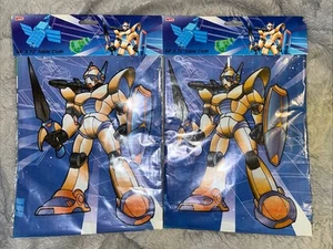 2 Vintage 90s Plastic Robot Tablecloth 54 x 72 - Picture 1 of 2