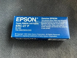 Original Epson ERC-27 P Purple Ink Ribbon Cartridge (C43S015366) - Afbeelding 1 van 2