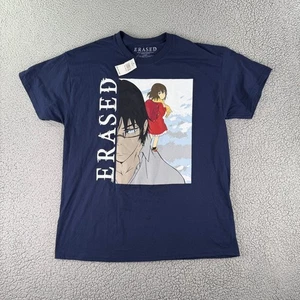 Camiseta gráfica manga anime Satoru borrada para hombre XL azul marino camiseta gráfica - Imagen 1 de 8