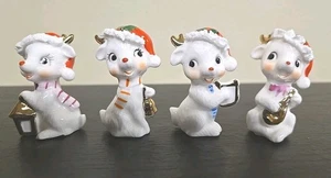 VGN Bone China, Santa’s Rentier 4 Stck. Napco Treasure Masters Spaghettiborte 2 Zoll - Bild 1 von 20