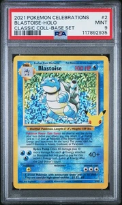 PSA 9 MINT Blastoise 2/102 Pokemon Celebrations Classic Collection - Picture 1 of 2