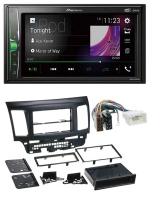 Pioneer 2DIN MP3 DAB USB Bluetooth Autoradio für Mitsubishi EVO Lancer ab 08 - Bild 1 von 4