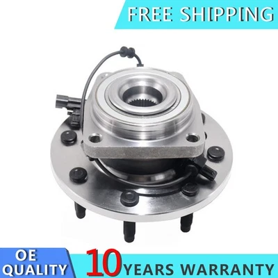 Cojinete de cubo de rueda delantera para 11-19 Chevy Silverado GMC Sierra 2500 3500HD 4x4 SRW Foto 1 de 4