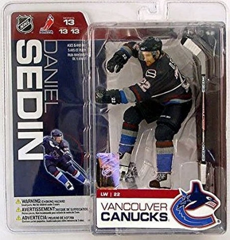 Daniel Sedin Vancouver Canucks McFarlane Action Figure NHL Series 13 New in Box Cover