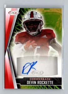 2022 SAGE #A-DR4 Devin Rockette Autographs Green - Picture 1 of 2