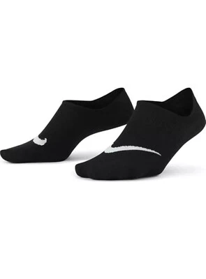 Calcetines Nike Everyday Plus Entrenamiento Footie Medianos 3 Pares SX5277 011 Negros Nuevas Etiquetas Foto 1 de 4