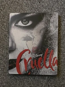 DISNEY'S CRUELLA - UK EXCLUSIVE 4K + BLU RAY STEELBOOK - Picture 1 of 8
