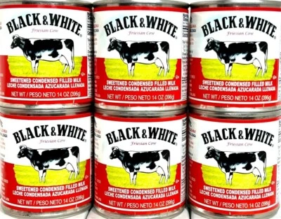 Leche rellena condensada endulzada en blanco y negro 14 oz (paquete de 6) ~ 11/2026 Foto 1 de 4