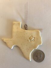 Sm. Texas Star Handmade Fired Clay Christmas Tree Ornament