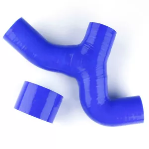 Manguera de tubería en Y intercooler de silicona azul para 96-00 Subaru Impreza WRX GC8 EJ20 EJ22 - Imagen 1 de 5