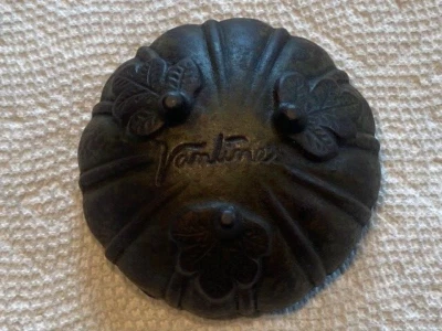 Antique Vintage Cast Iron Vantine's Signed Incense Burner 1920's Art Deco - Image 1 of 3