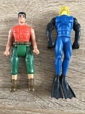 Dos (2) figuras de acción de McDonalds Happy Meal Action Man X - Hasbro Foto 1 de 4