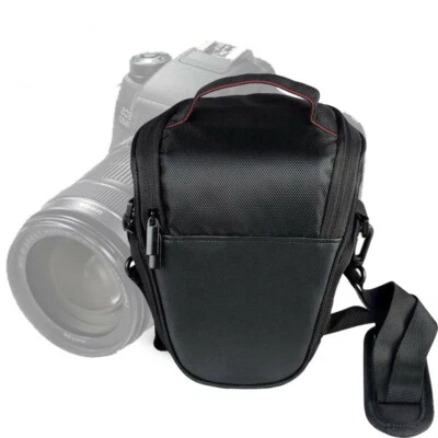 Black Triangle Camera Bag Waterproof Shoulder Case For Canon Sony Nikon DSLR EOS - Image 1 of 4