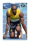 Usain Bolt 1 Sprinter Poster  4 reproduction autograph choice of frame