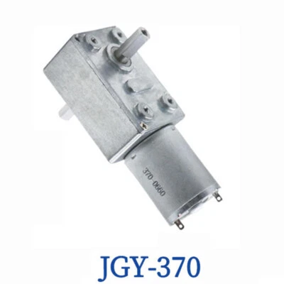 Dual Shaft JGY370 Gear Motor DC6V 12V 24V Turbo Worm DC Motor Metal Gearebox - Bild 1 von 4