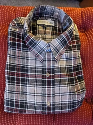Vintage Members Only Flannel Shirt Mens X-Large Flannel Plaid Long Sleeve - Image 1 of 4