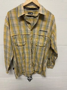 Phat Pharm Denim Co. Long Sleeve Men’s Plaid Shirt Large - Picture 1 of 7