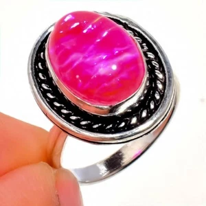 Triplet Opal Gemstone Handmade 925 Sterling Silver Jewelry Ring Size 6.75(US) - Picture 1 of 1