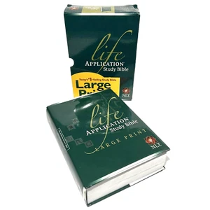 Tyndale NLT Life Application Study Bible LARGE PRINT Edition - Imagen 1 de 21