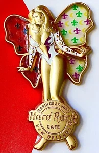 2022 HARD ROCK CAFE NEW ORLEANS 3D SEXY BLOND GIRL MARDI GRAS FAIRY LE PIN - Picture 1 of 1