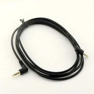 6FT Gold 3.5mm 4 Poles Stereo Right Angle Male to Male TRRS Audio Adapter Cable - Picture 1 of 6