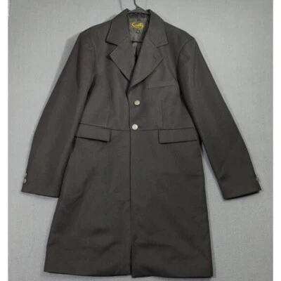 Scully Coat Men's 40 Black Frock Coat Western Notched Label Silver Tone Buttons - Image 1 of 4
