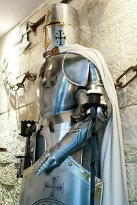 Medieval Full Body Armor Knight Suit Of Armor Crusader Combat Full Body Armor - Picture 1 of 3