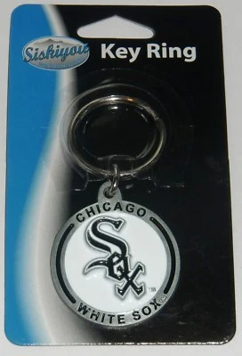 Chicago White Sox 3-D Metal Key Chain MLB Licensed Baseball (Round) - Image 1 of 3