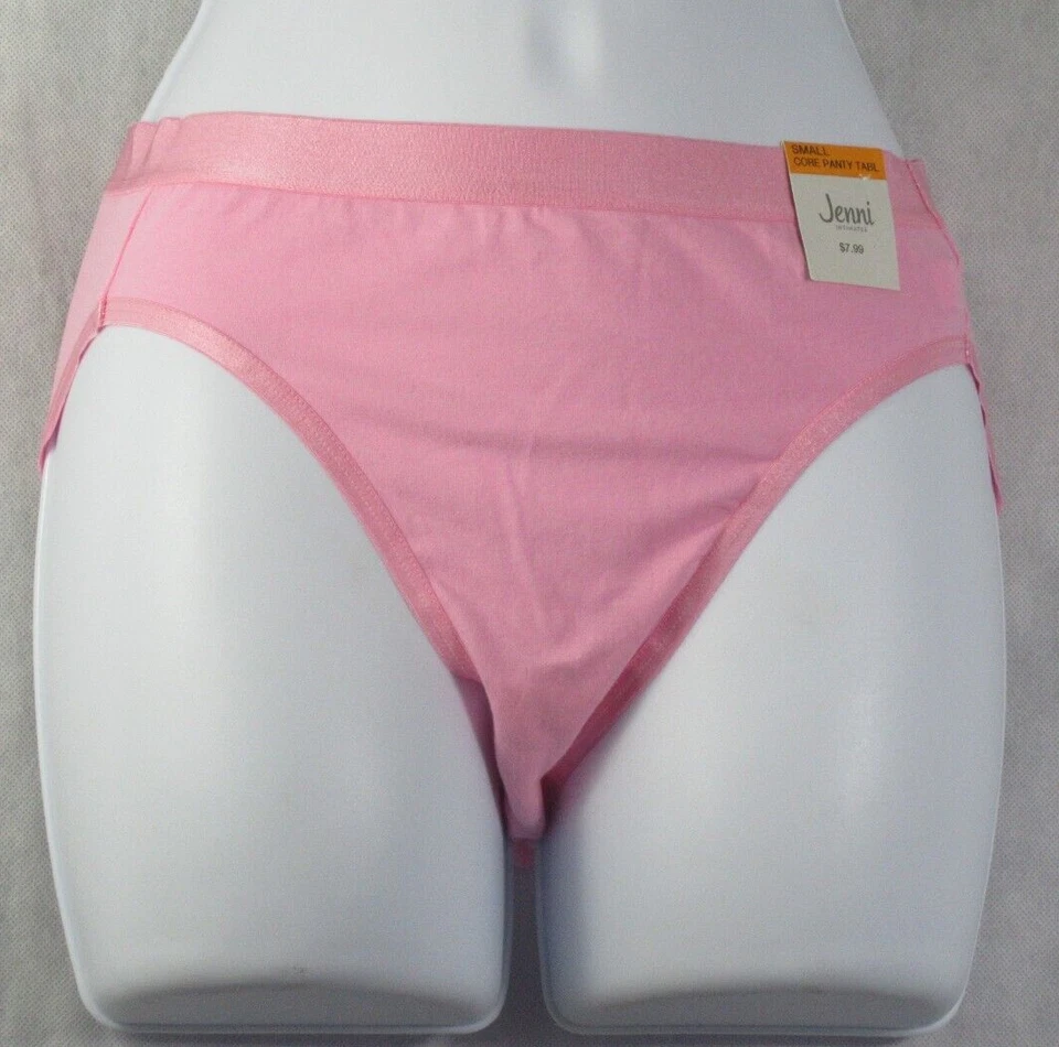 Jenni Women's Hi-Cut Bikini Underwear Pink Small