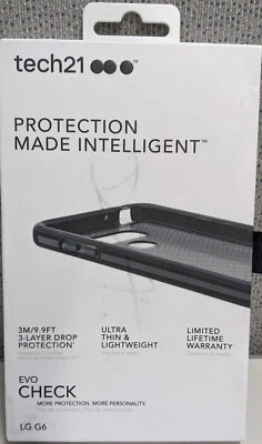Funda Tech 21 EVOCHECK NEGRA para LG G6 - Negra Foto 1 de 2