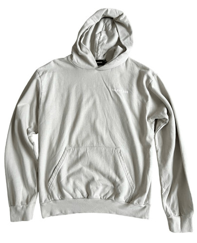 OFF WHITE Felpa con cappuccio senza talento donna media 100% cotone manica lunga tasca inverno