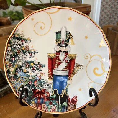Williams Sonoma TWAS THE NIGHT BEFORE CHRISTMAS Nutcracker Salad Plate NWT - Image 1 of 3