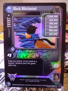 DBZ CCG DRAGON BALL GT BLACK WHIRLWIND #16 LIMITED FLAT FOIL SCORE 2004 SDS LP - Picture 1 of 2