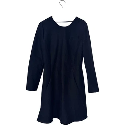 Vestido Emporio Armani Negro Mezcla Lana Manga Larga Talla 46 Foto 1 de 4