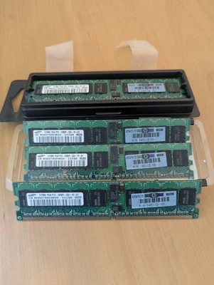 Samsung 4x512Mb (2Gb kit) M378T6553BG0 DDR2 RAM Registered ECC Memory - Image 1 of 3